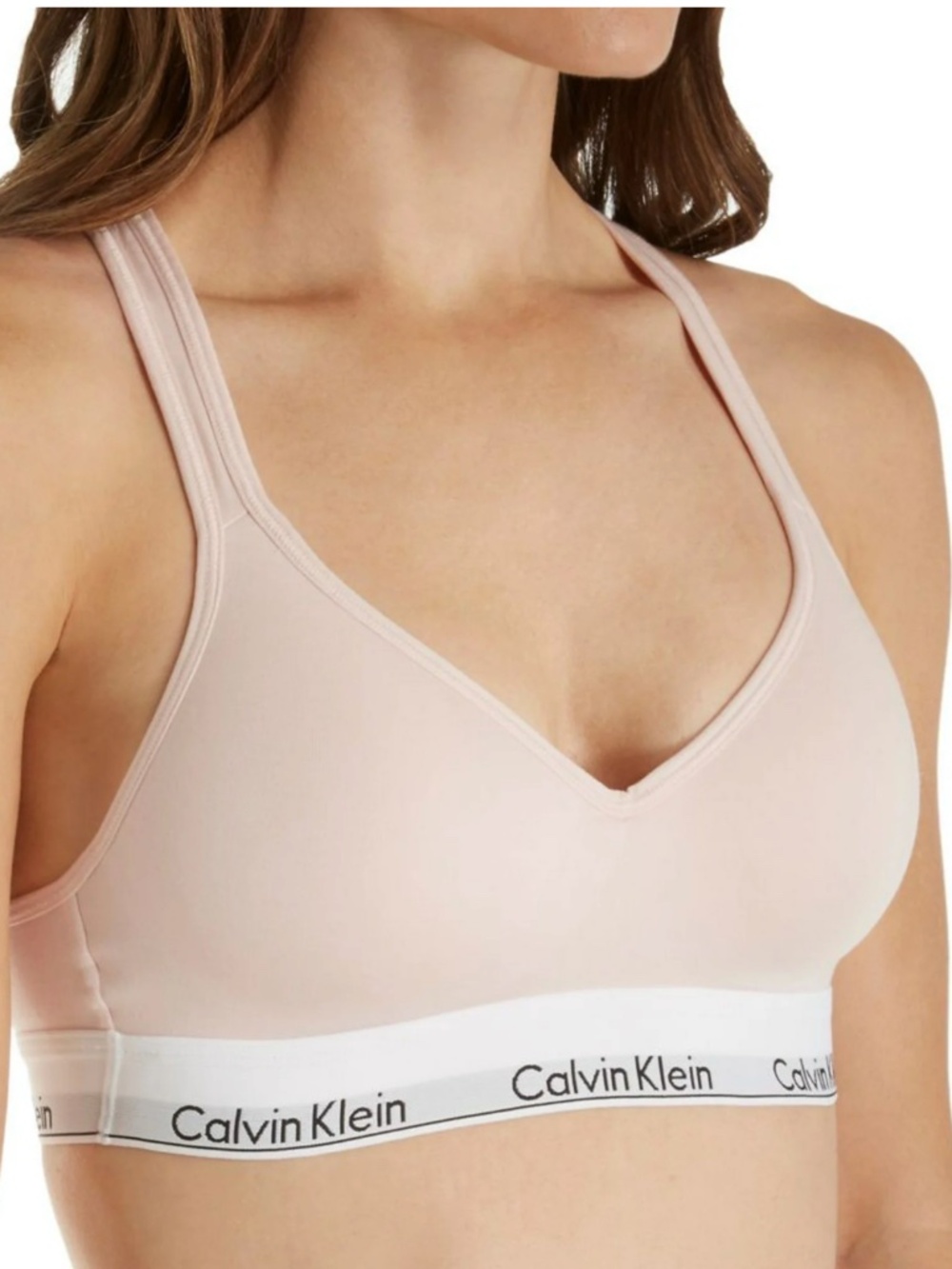 Calvin Klein Women's Modern Cotton Padded Bralette  Nymph's Thigh Size XS NWT